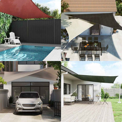 vidaXL Sunshade Sail 160 g/m² Rectangular Blue 4x6 m HDPE 3