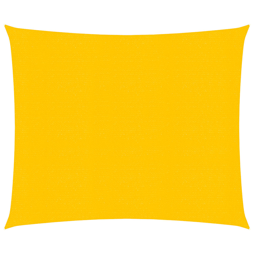 vidaXL Sunshade Sail 160 g/m² Square Yellow 5x5 m HDPE 2