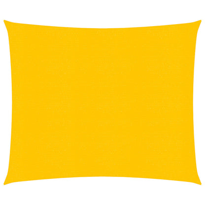 vidaXL Sunshade Sail 160 g/m² Square Yellow 5x5 m HDPE 2