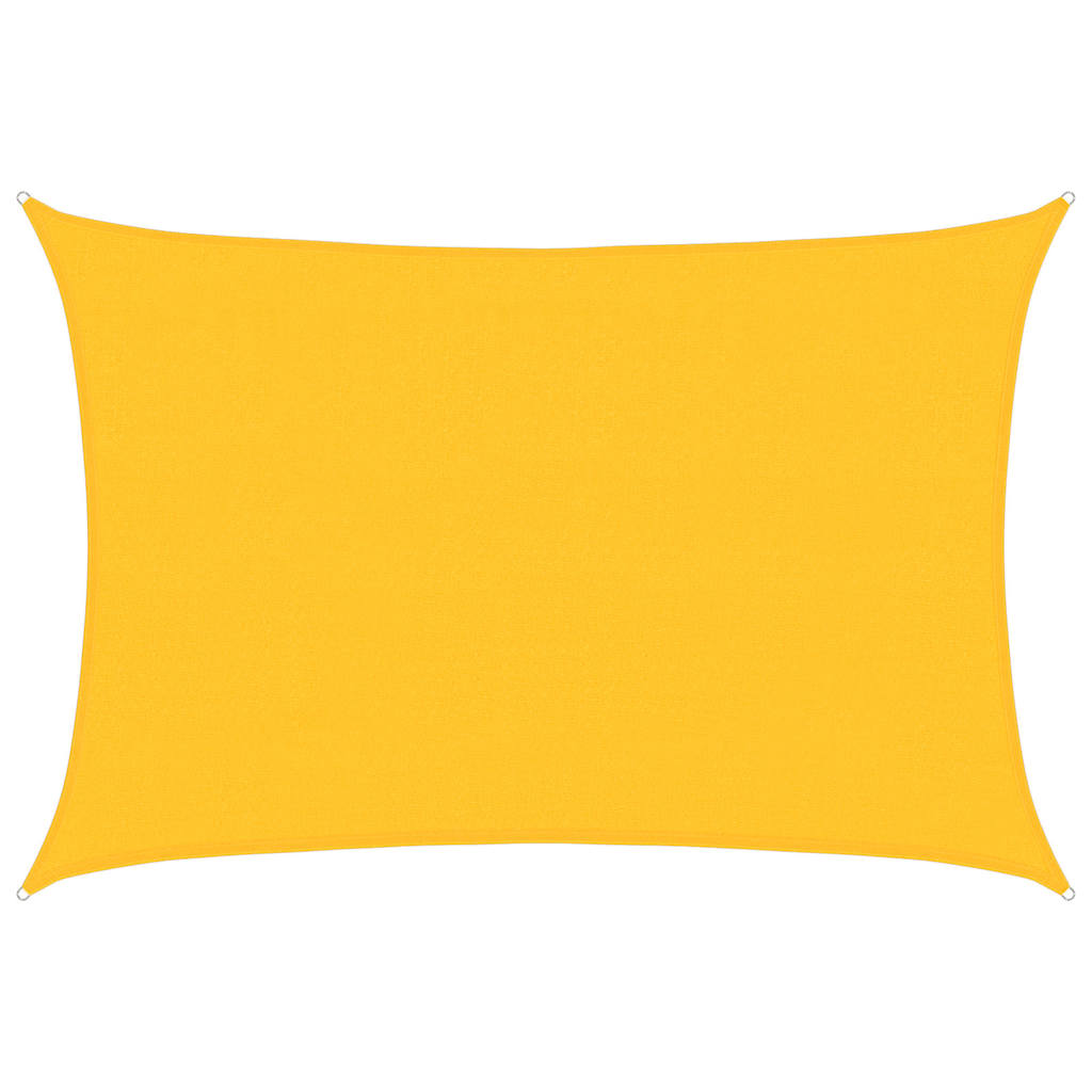 vidaXL Sunshade Sail 160 g/m² Rectangular Yellow 4x6 m HDPE 2
