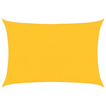 vidaXL Sunshade Sail 160 g/m² Rectangular Yellow 4x6 m HDPE 2