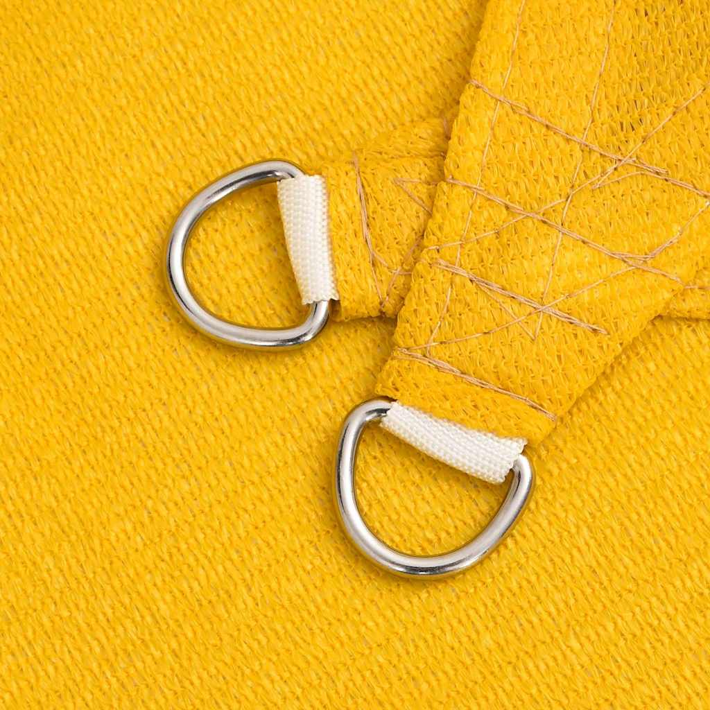 vidaXL Sunshade Sail 160 g/m² Rectangular Yellow 4x6 m HDPE 5