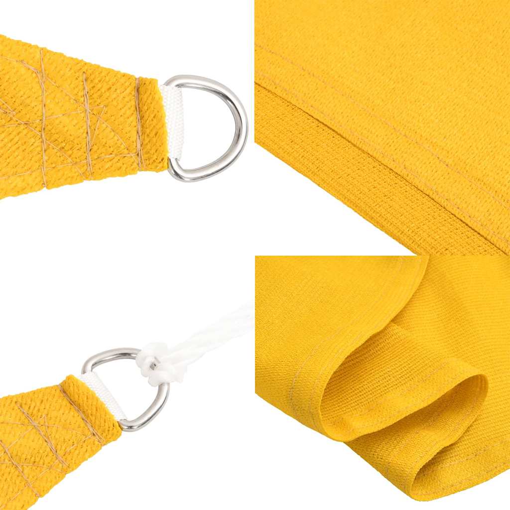 vidaXL Sunshade Sail 160 g/m² Rectangular Yellow 4x6 m HDPE 6