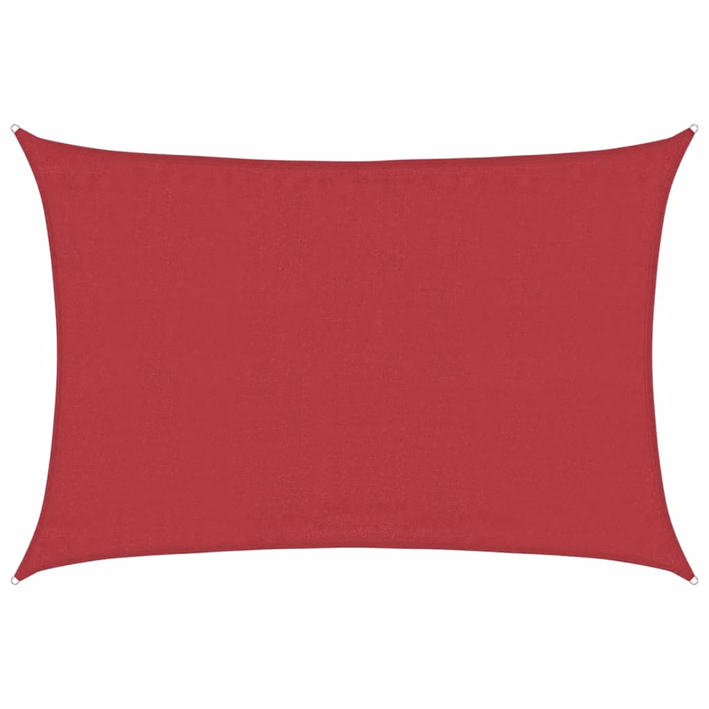 vidaXL Sunshade Sail 160 g/m² Red 4x6 m HDPE 2
