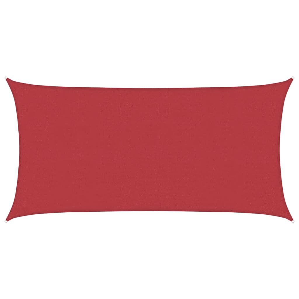 vidaXL Sunshade Sail 160 g/m² Red 4x7 m HDPE 2