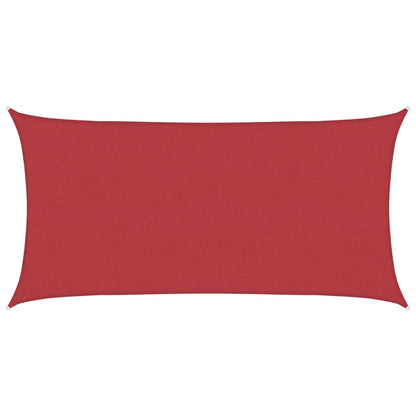 vidaXL Sunshade Sail 160 g/m² Red 4x7 m HDPE 2