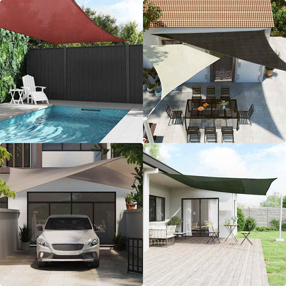 vidaXL Sunshade Sail 160 g/m² Red 4x7 m HDPE 3