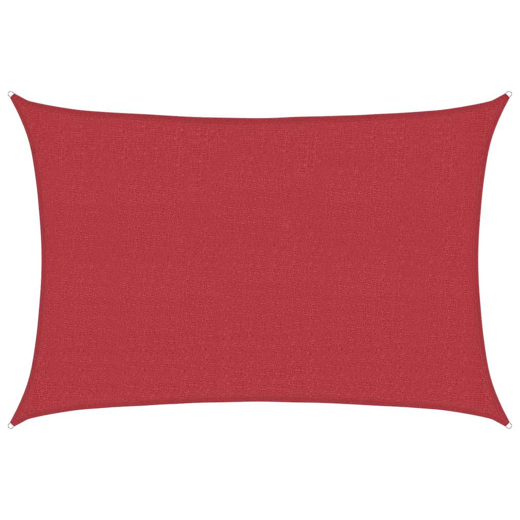 vidaXL Sunshade Sail 160 g/m² Red 5x6 m HDPE 2