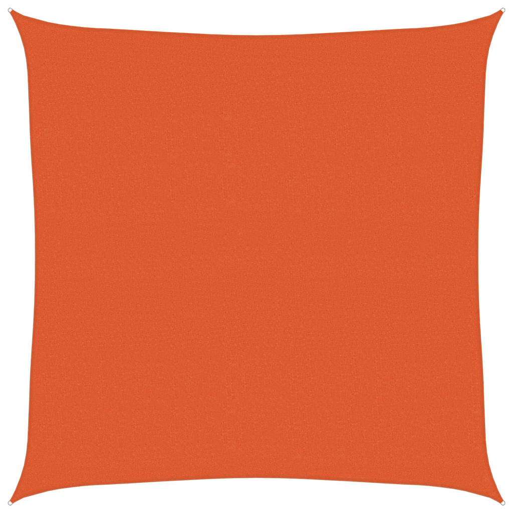 vidaXL Sunshade Sail 160 g/m² Square Orange 4x4 m HDPE 2