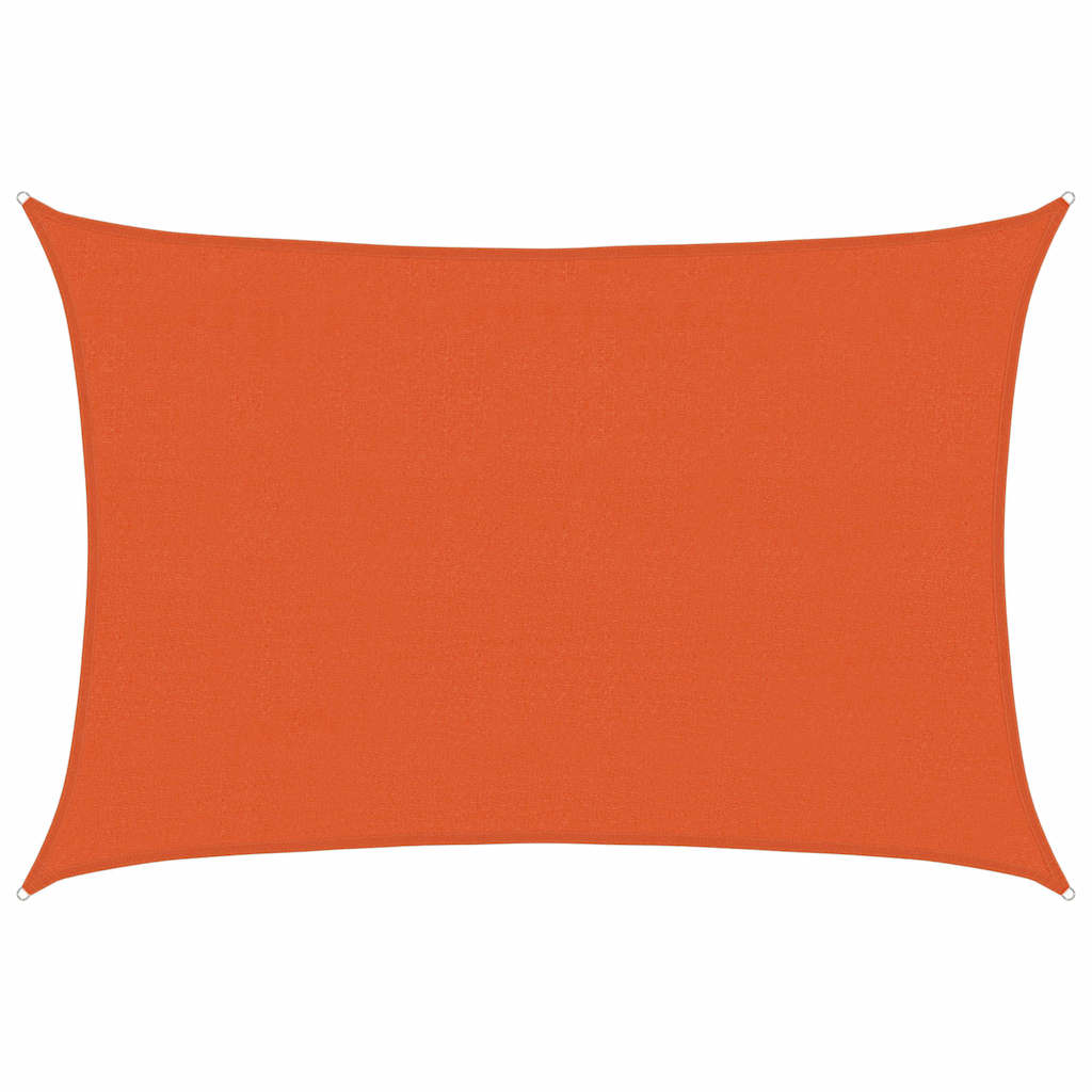 vidaXL Sunshade Sail 160 g/m² Rectangular Orange 4x5 m HDPE 2