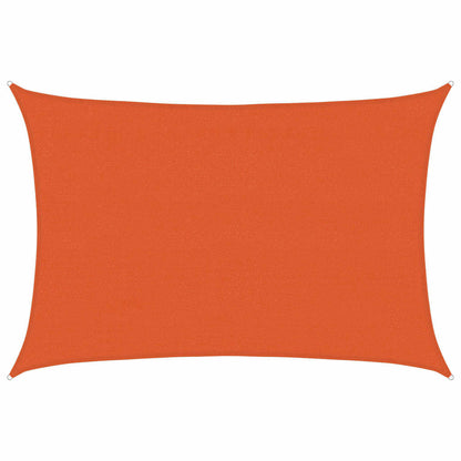 vidaXL Sunshade Sail 160 g/m² Rectangular Orange 4x5 m HDPE 2