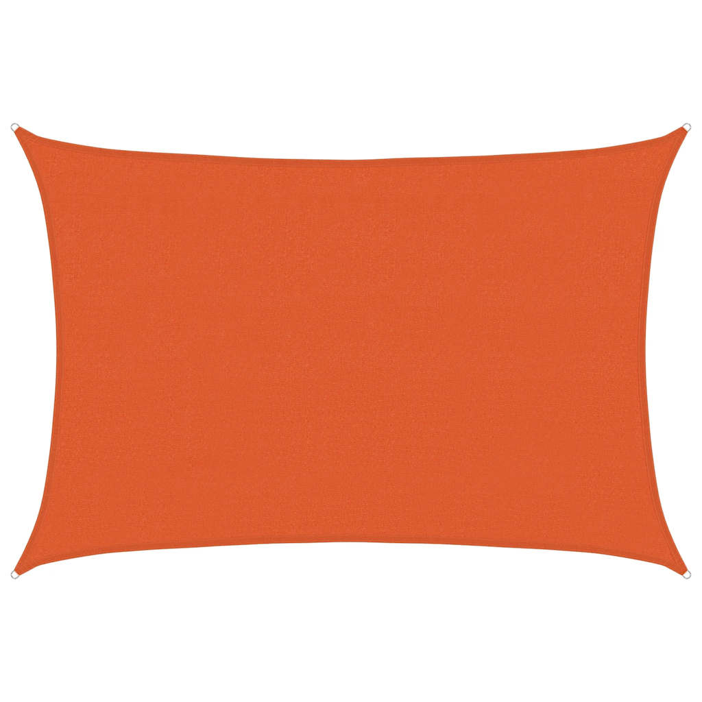 vidaXL Sunshade Sail 160 g/m² Orange 4x6 m HDPE 2