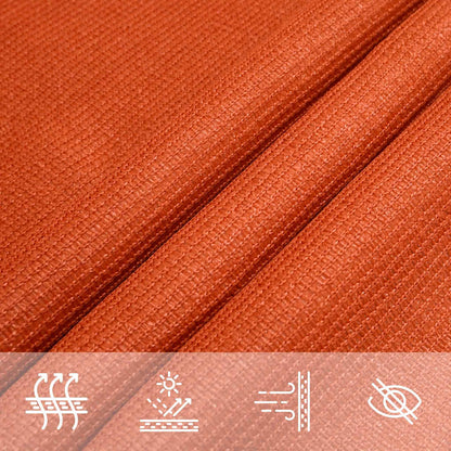 vidaXL Sunshade Sail 160 g/m² Orange 4x6 m HDPE 5