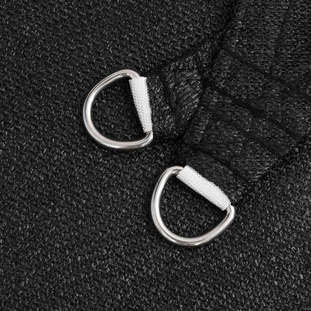 vidaXL Sunshade Sail 160 g/m² Black 5x5 m HDPE 5