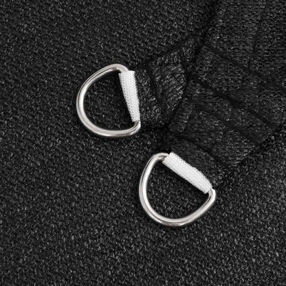 vidaXL Sunshade Sail 160 g/m² Black 4x6 m HDPE 5