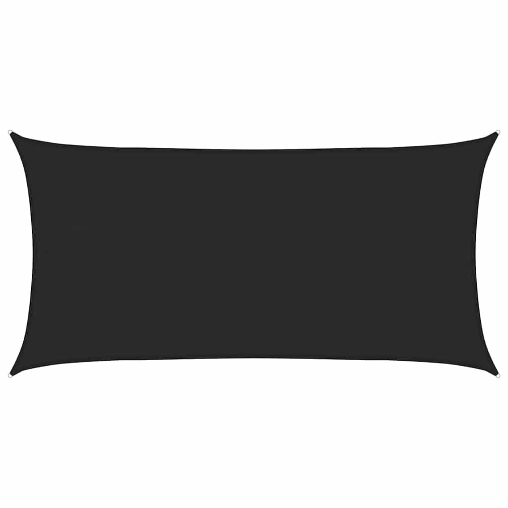 vidaXL Sunshade Sail 160 g/m² Black 4x7 m HDPE 2