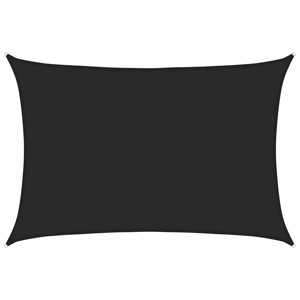 vidaXL Sunshade Sail 160 g/m² Black 5x6 m HDPE 2