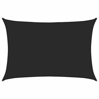 vidaXL Sunshade Sail 160 g/m² Black 5x6 m HDPE 2