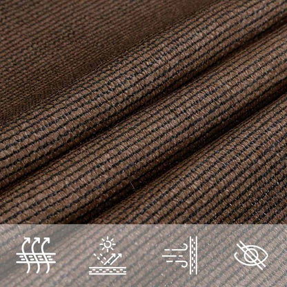 vidaXL Sunshade Sail 160 g/m² Brown 4.5x4.5 m HDPE 6