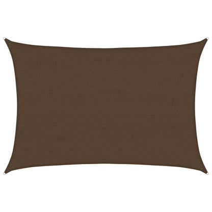 vidaXL Sunshade Sail 160 g/m² Brown 4x6 m HDPE 2