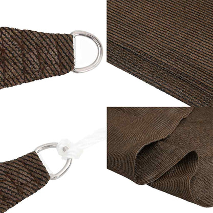 vidaXL Sunshade Sail 160 g/m² Brown 4x6 m HDPE 6
