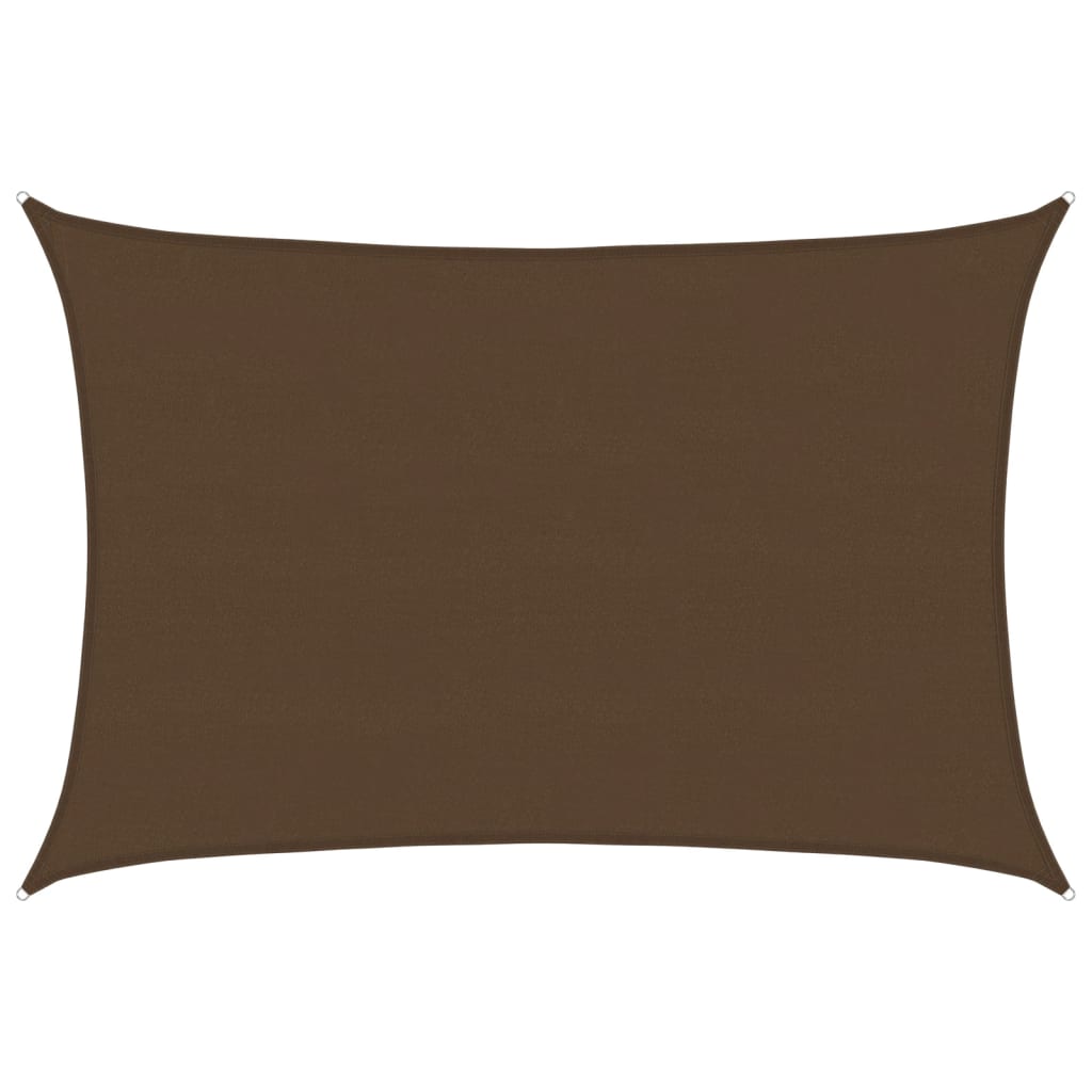 Sunshade Sail 160 g/m² 5x6 m HDPE Width 5 m Drop 6 m Brown