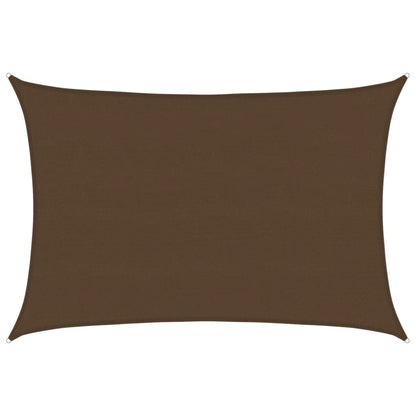 Sunshade Sail 160 g/m² 5x6 m HDPE Width 5 m Drop 6 m Brown