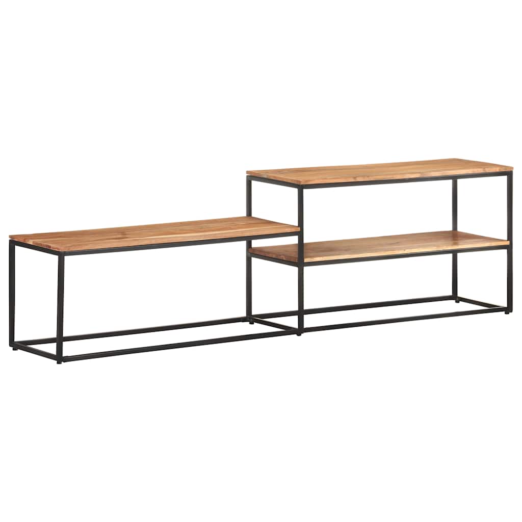 vidaXL TV Cabinet | Natural | Solid Acacia Wood | Medium | TV Cabinet 1
