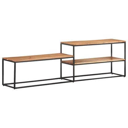 vidaXL TV Cabinet | Natural | Solid Acacia Wood | Medium | TV Cabinet 1