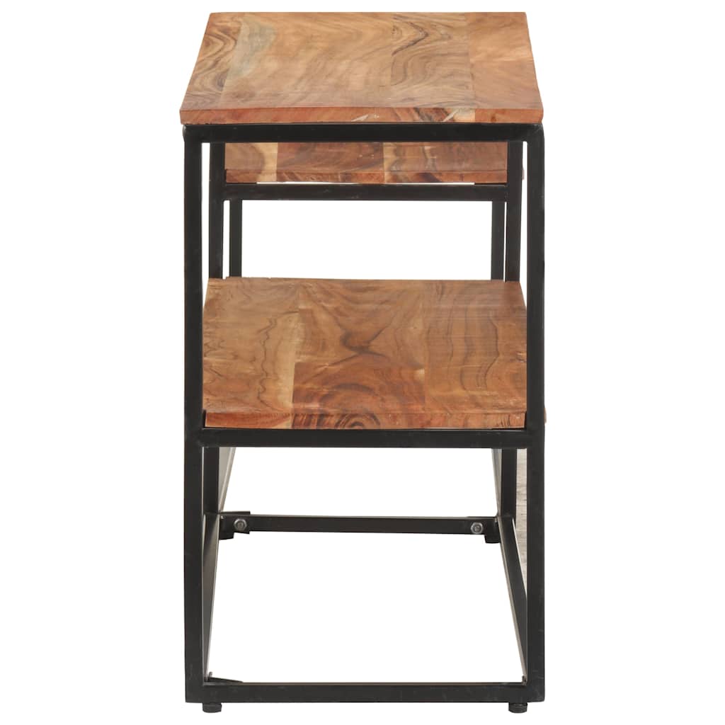 vidaXL TV Cabinet | Natural | Solid Acacia Wood | Medium | TV Cabinet 3