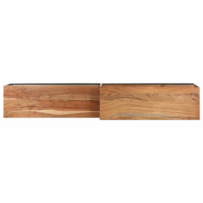 vidaXL TV Cabinet | Natural | Solid Acacia Wood | Medium | TV Cabinet 5
