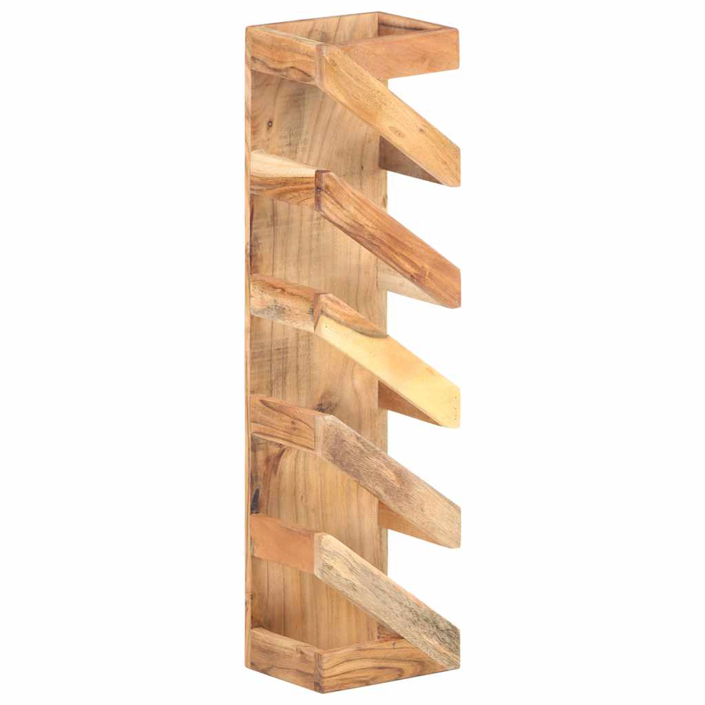 321626 vidaXL Wine Rack for 5 Bottles Solid Acacia Wood 1