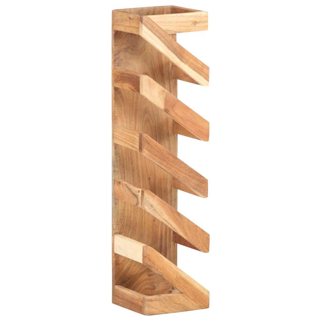321626 vidaXL Wine Rack for 5 Bottles Solid Acacia Wood 5