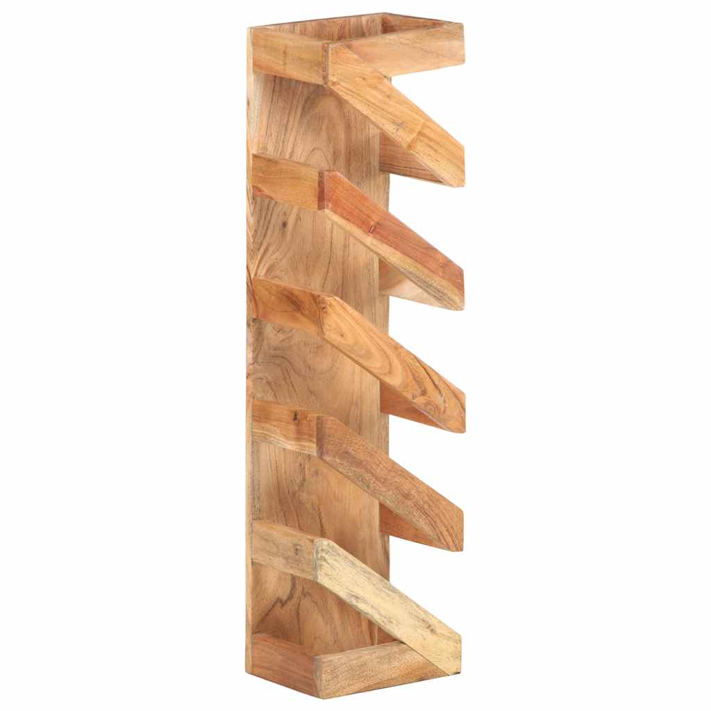 321626 vidaXL Wine Rack for 5 Bottles Solid Acacia Wood 4