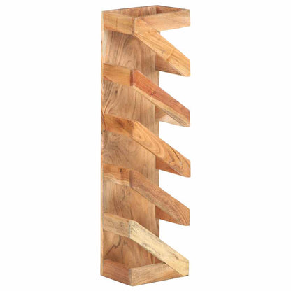 321626 vidaXL Wine Rack for 5 Bottles Solid Acacia Wood 4