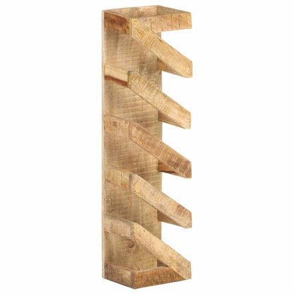 321627 vidaXL Wine Rack for 5 Bottles Solid Mango Wood 1