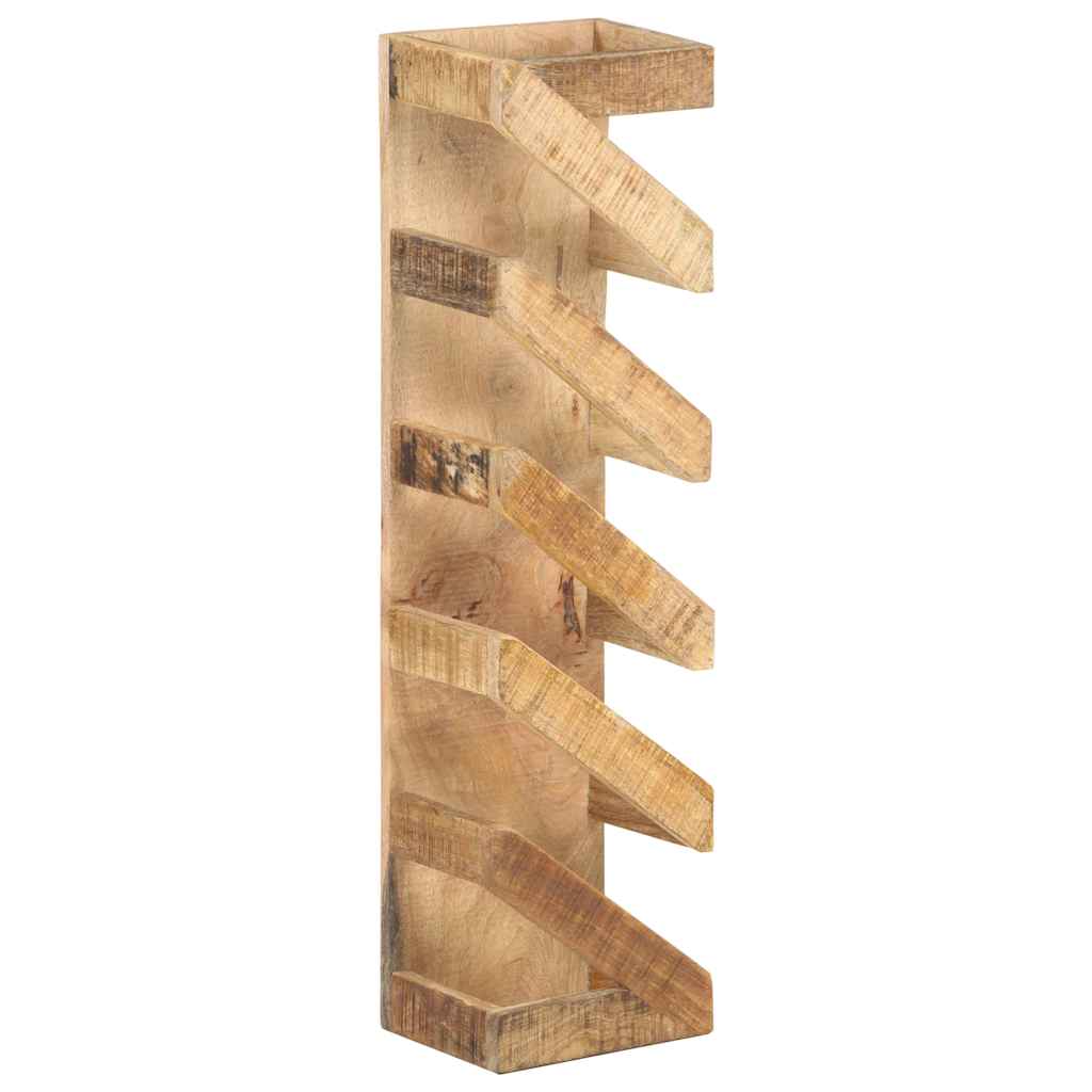 321627 vidaXL Wine Rack for 5 Bottles Solid Mango Wood 4
