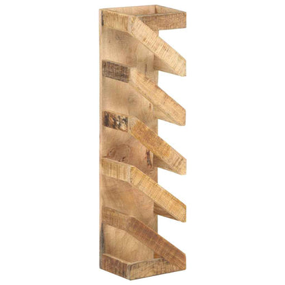 321627 vidaXL Wine Rack for 5 Bottles Solid Mango Wood 4