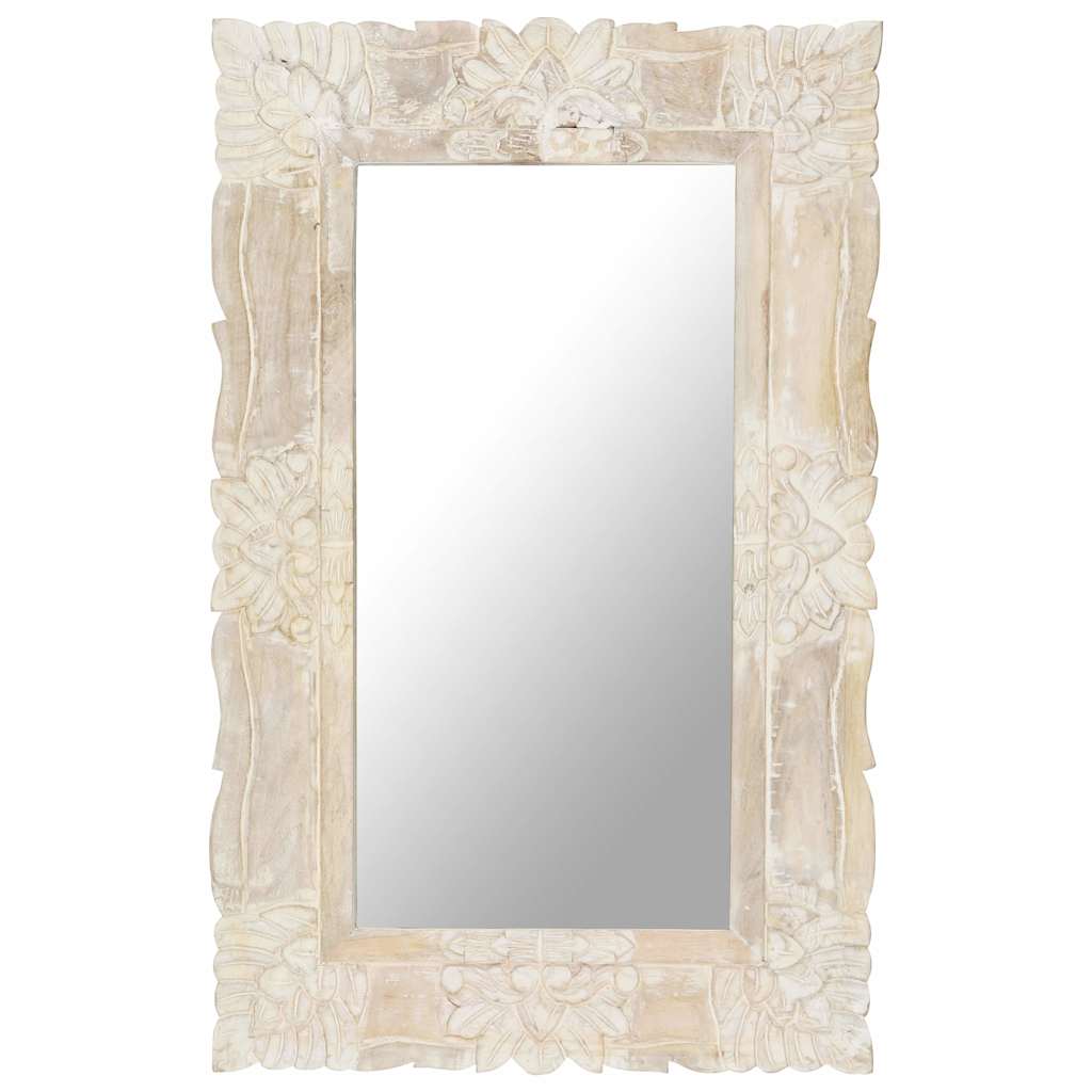 vidaXL Mirror Solid Mango Wood