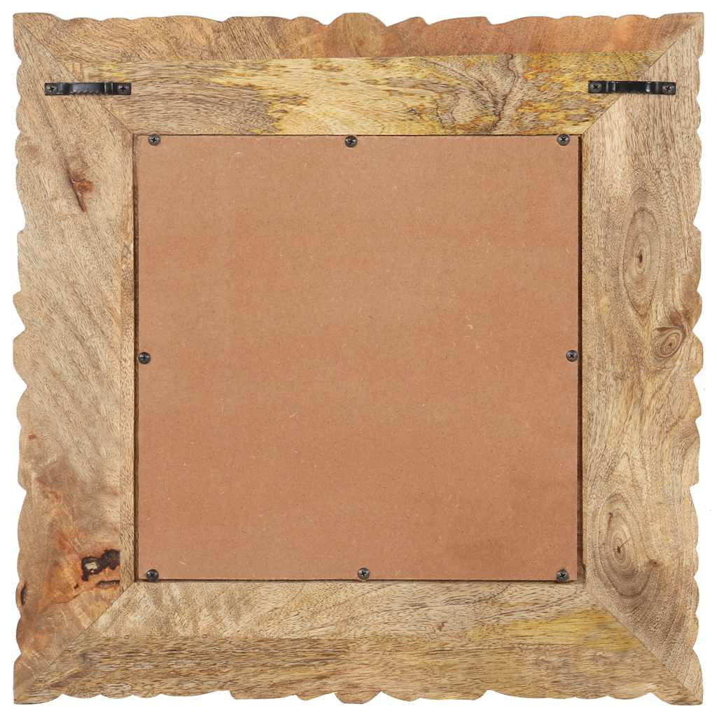 vidaXL Mirror 50x50 cm Solid Mango Wood 3