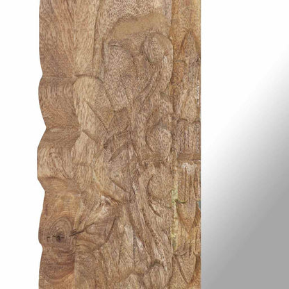 vidaXL Mirror 50x50 cm Solid Mango Wood 5