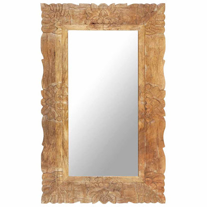 vidaXL Mirror Solid Mango Wood