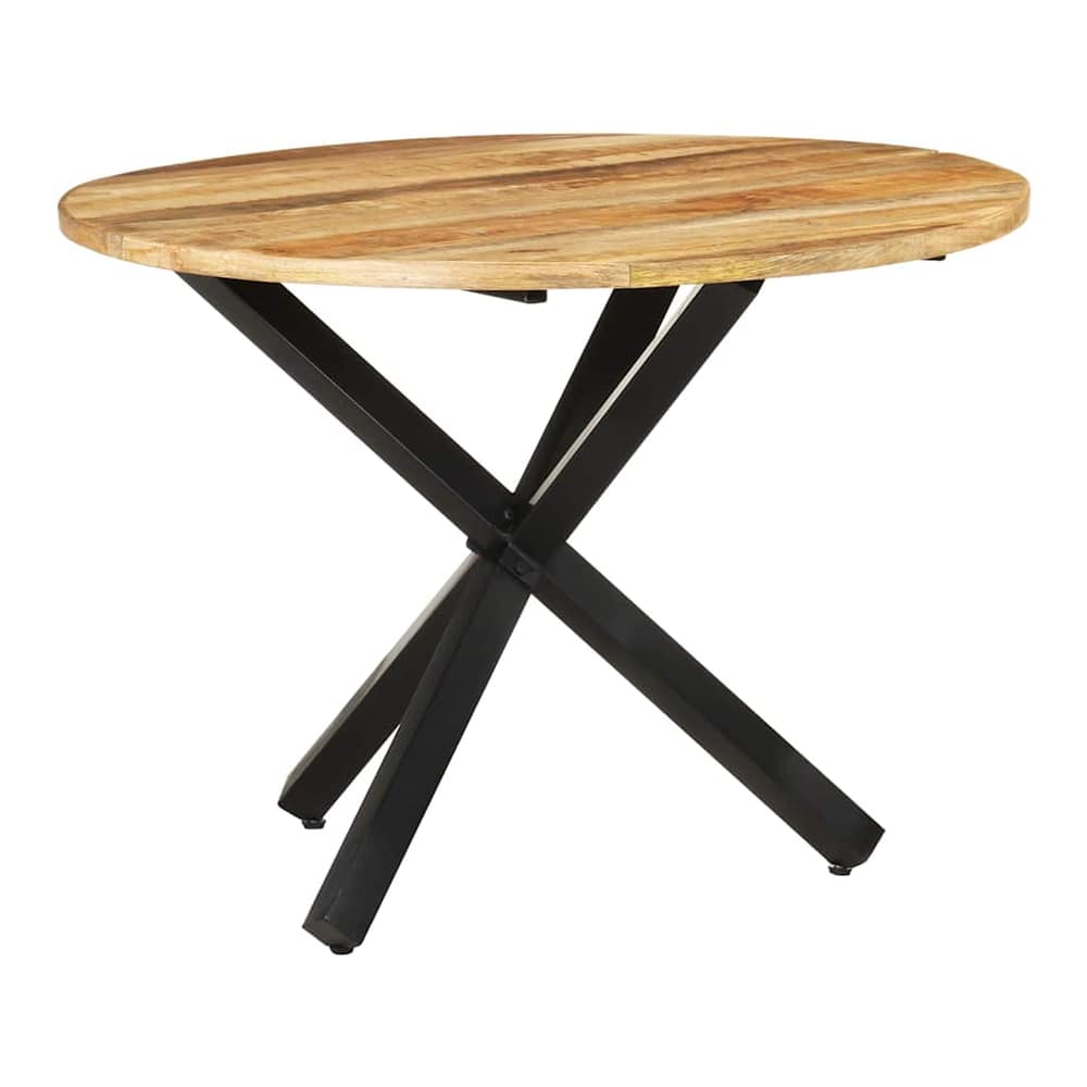 Dining Table Ø 100 x 75 cm Rough mango wood
