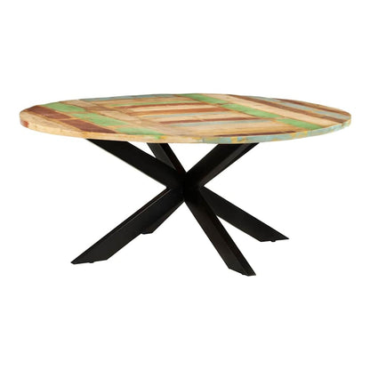 Dining Table Ø 175 x 75 cm Solid reclaimed wood