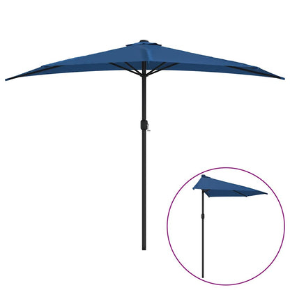 vidaXL Balcony Parasol | Blue | Fabric, Aluminium, Steel | Large 2