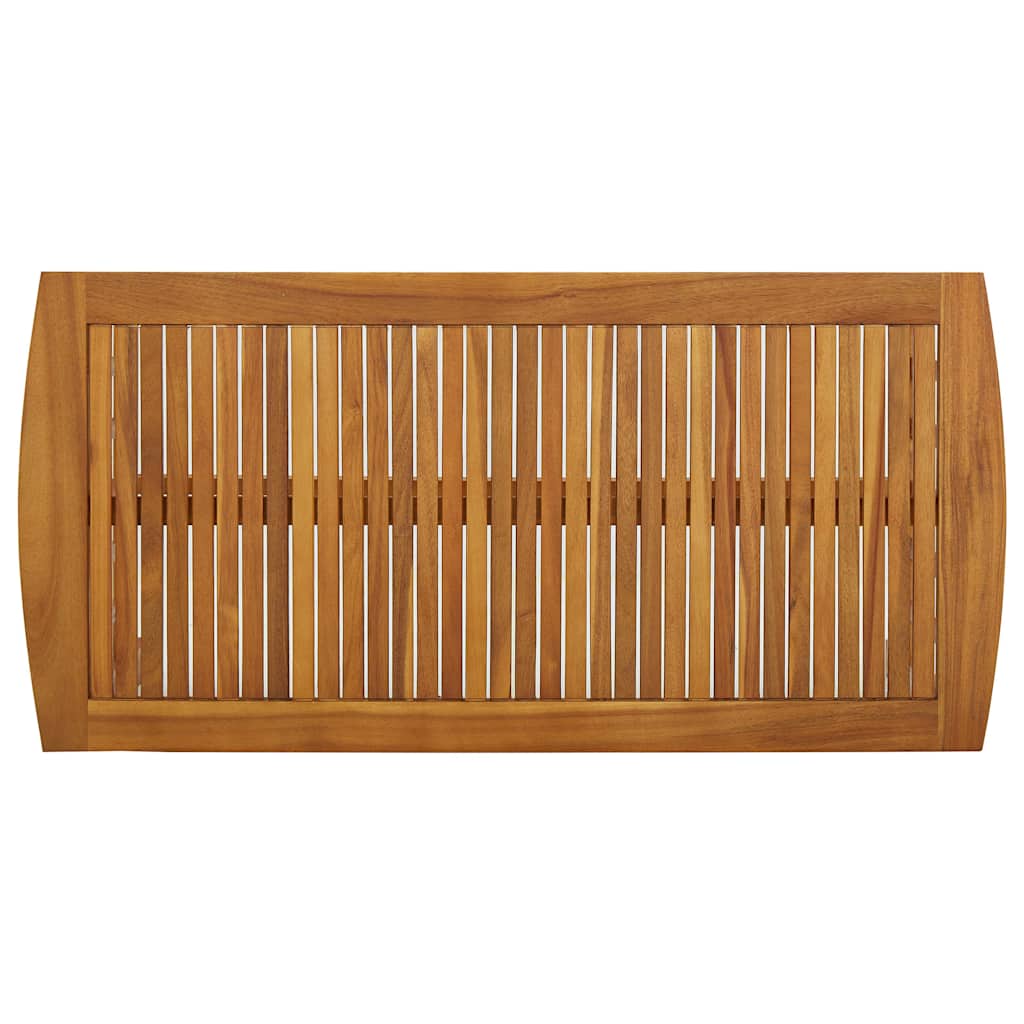vidaXL Coffee Table | Brown | Solid Acacia wood | Medium |  Decorative Inlays 4