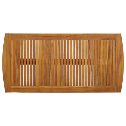 vidaXL Coffee Table | Brown | Solid Acacia wood | Medium |  Decorative Inlays 4