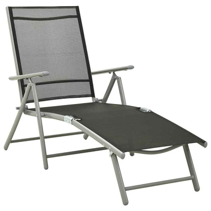 vidaXL 3 Piece Garden Lounge Set Textilene and Aluminium Silver 3