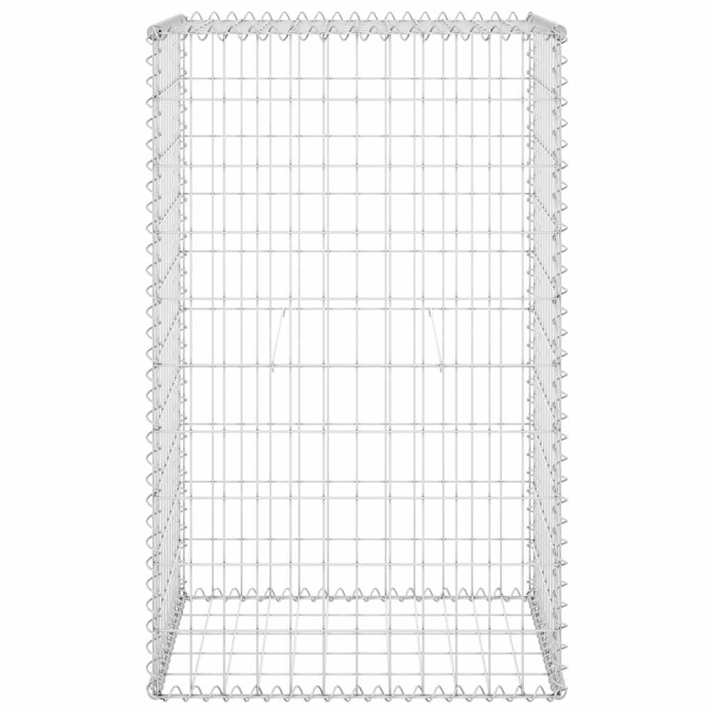 vidaXL Gabion Wall with Covers Galvanised Steel 60x50x100 cm 4