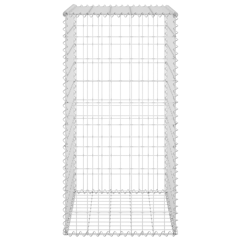 vidaXL Gabion Wall with Covers Galvanised Steel 60x50x100 cm 5